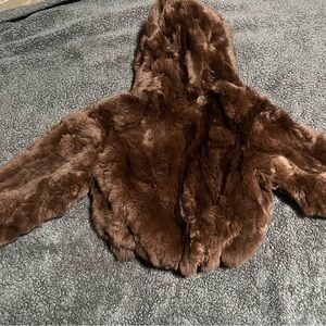 Kids fur coat size small